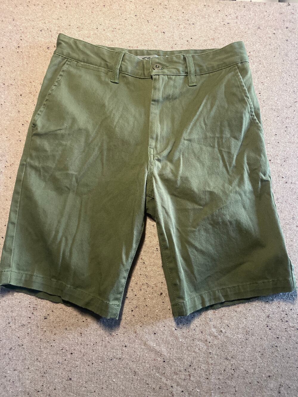 DC Straight Fit Shorts 28 Men's Green Skater Streetwear Utility